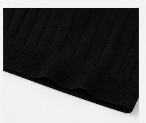 BLCKCACTUS Midnight Edge Knit Polo