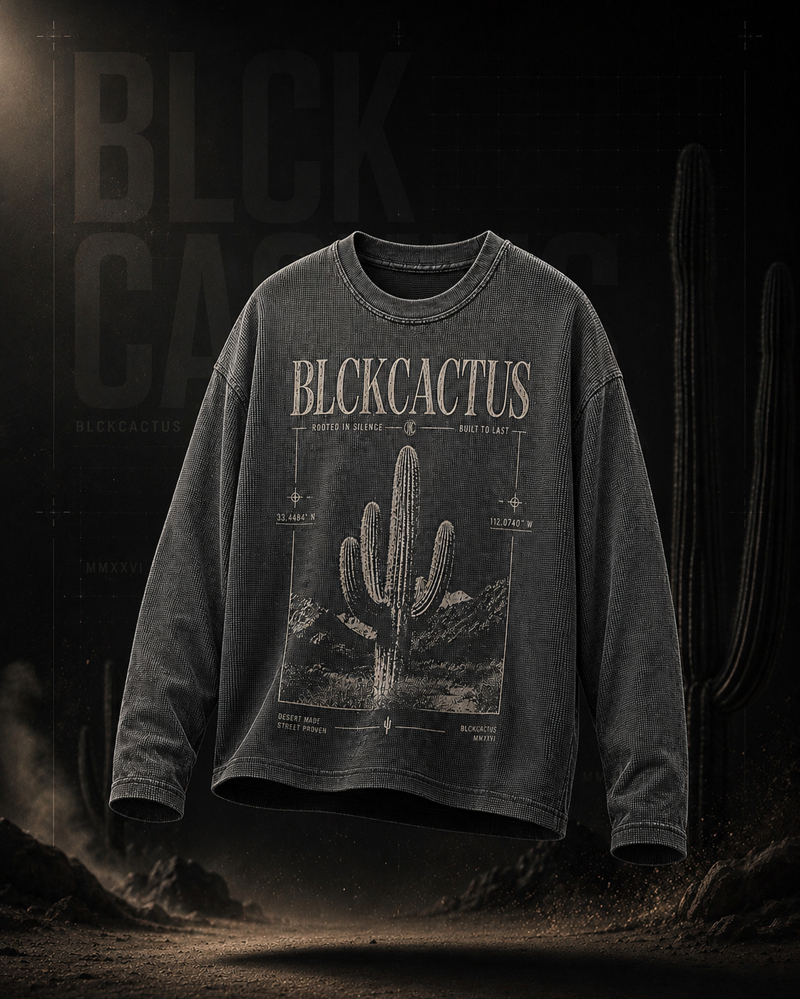 Cactus Waffle Tee