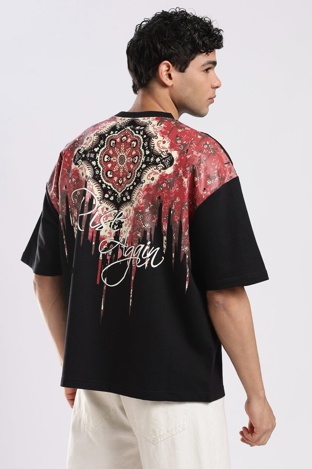 Carpedian Black Oversized Tshirt