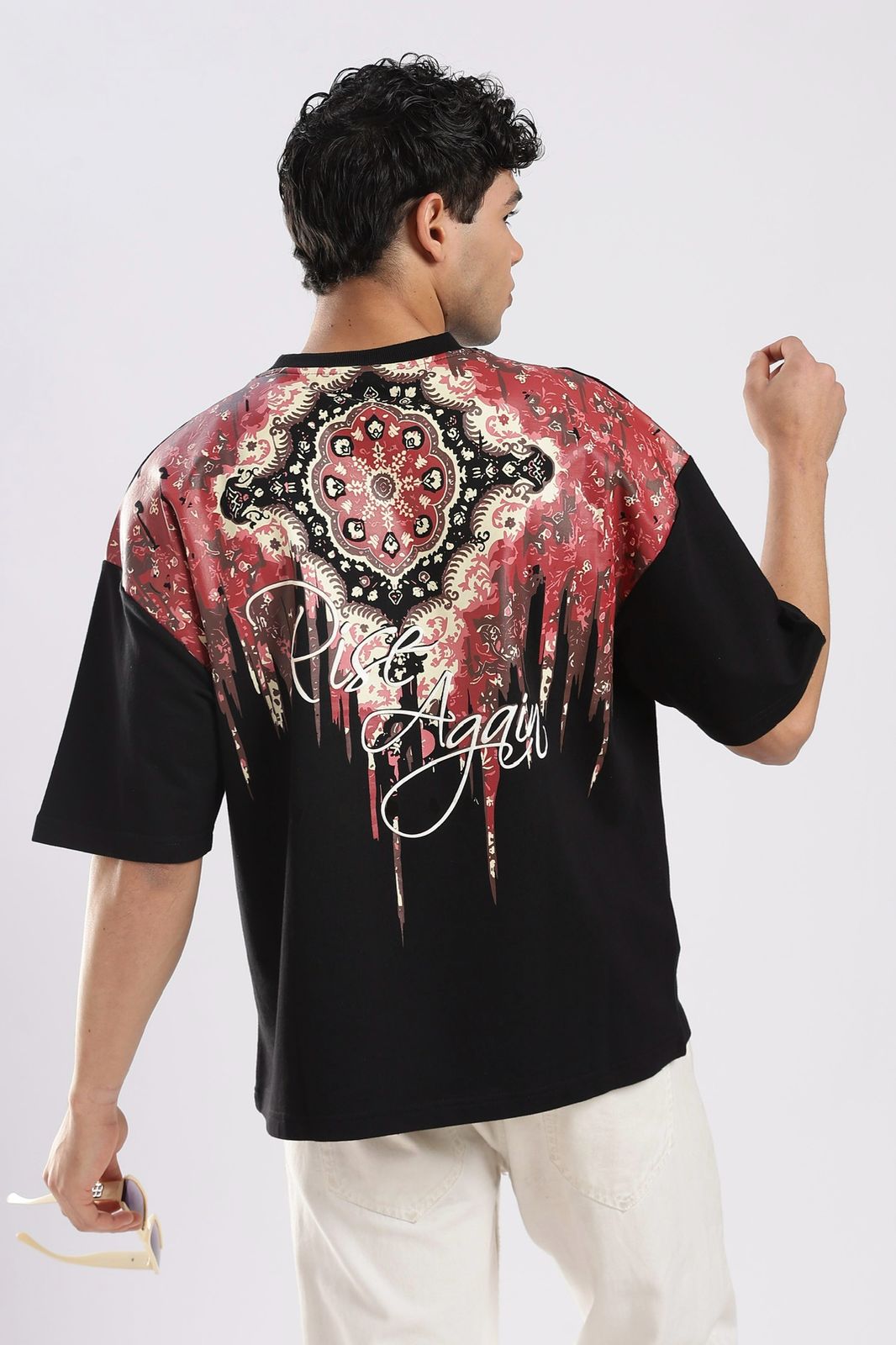 Carpedian Black Oversized Tshirt
